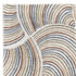 10' Blue And Ivory Abstract Washable Runner Rug